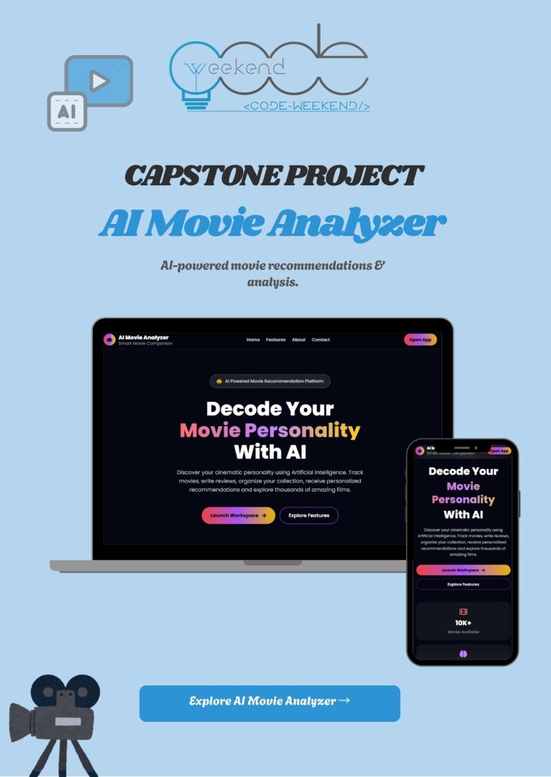 AI Movie Analyzer by Roqia Stanikzai — film tracker that reads reviews and suggests taste patterns